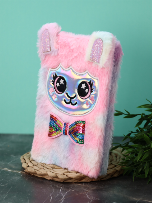 Блокнот плюшевый «Funny hare», holography, 21,5х14,5 см, плотность 80 гр. 