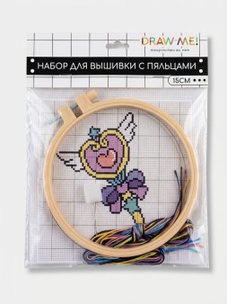 Набор для вышивки с пяльцами Draw Me! «Волшебство» 15 см.