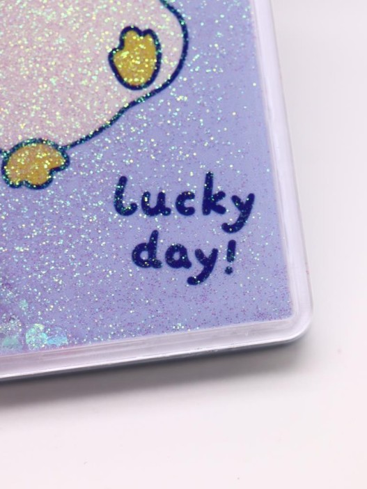 Зеркало шейкер раскладное &quot;Lucky day Duck&quot;, фиолетовое, 8*6 см 