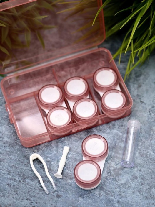 Контейнер для линз «Kit classic», pink 