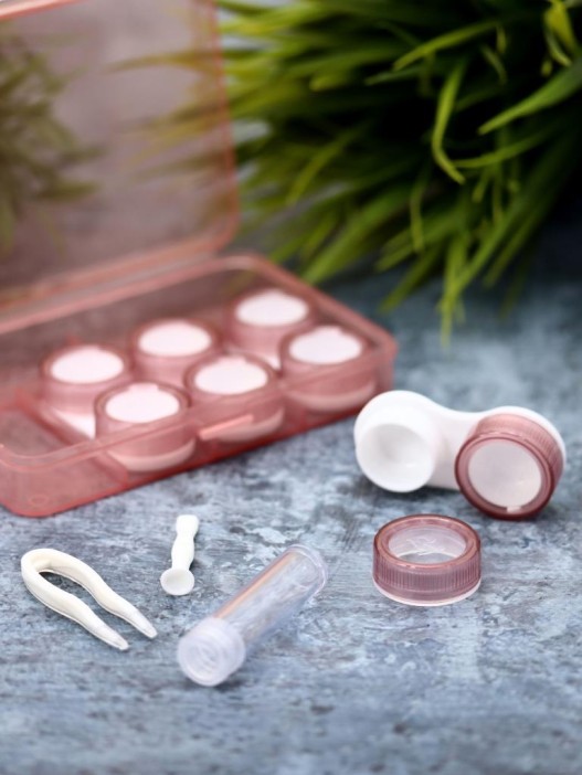 Контейнер для линз «Kit classic», pink 