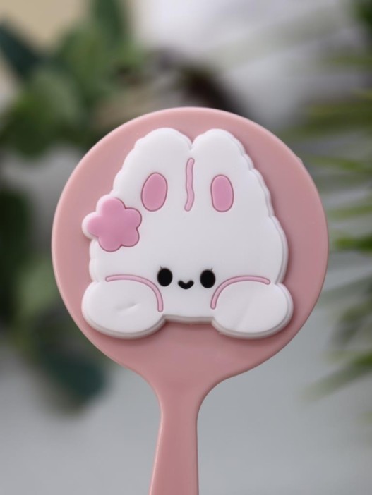 Зеркало "Зайчик мечтатель", розовое 