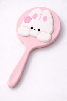 Зеркало "Зайчик мечтатель", розовое