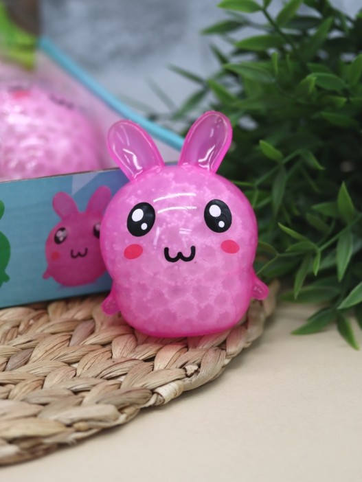 Мялка - антистресс «Rabbit ball», pink 