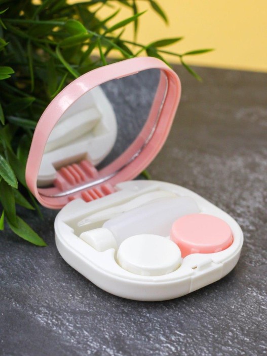 Контейнер для линз «Purebred Cat», pink-ginger 