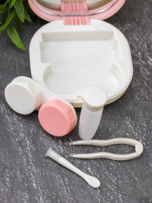 Контейнер для линз «Purebred Cat», pink-ginger 