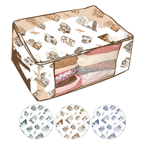 Чехол для вещей &quot;ПУТЕШЕСТВИЯ&quot; (40х60х26 см) 