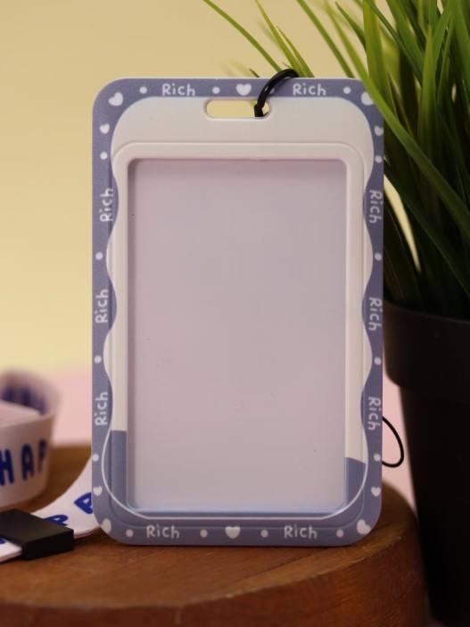 Футляр для карт на ленте &quot;Be happy&quot;, sad smiley 