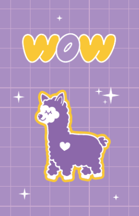 Держатель для карт &quot;WOW Lama&quot; (6,5 х 10,4 см) 