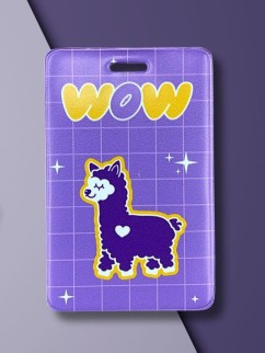 Держатель для карт &quot;WOW Lama&quot; (6,5 х 10,4 см)