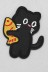 Термонашивка для одежды iLikeGift «Cat and fish» 4,5*5,5 см. 