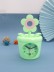 Часы-будильник - копилка «Flower in a pot», green (12х11,5 см) 