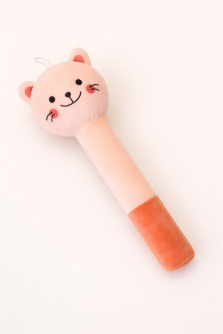 Мягкая игрушка-массажный молоток "Cat", pink (10*30см)