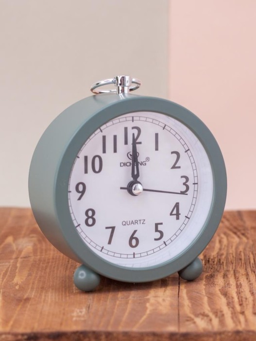 Часы-будильник "Every day", green (12,2х12,2 см) 