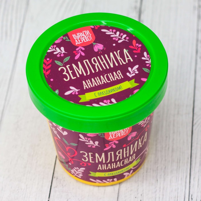 Набор подарочный для выращивания &quot;Земляника ананасная&quot; 