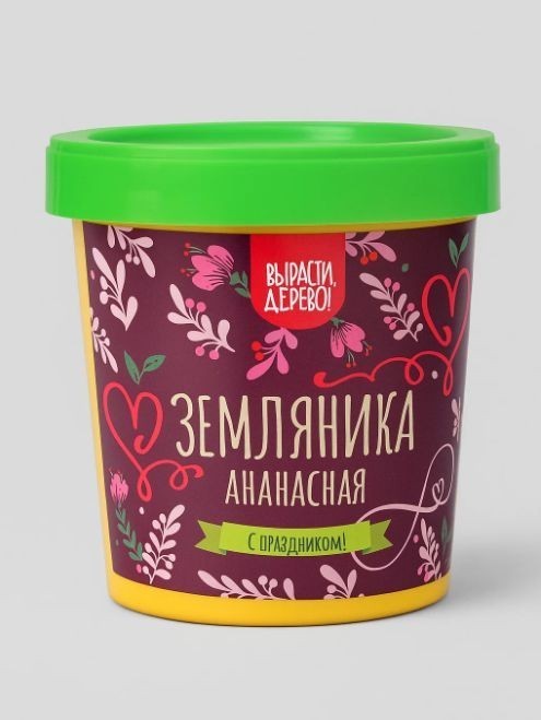 Набор подарочный для выращивания "Земляника ананасная"