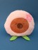 Мягкая игрушка (3+) "Капибара с персиком", розовая, 16 см