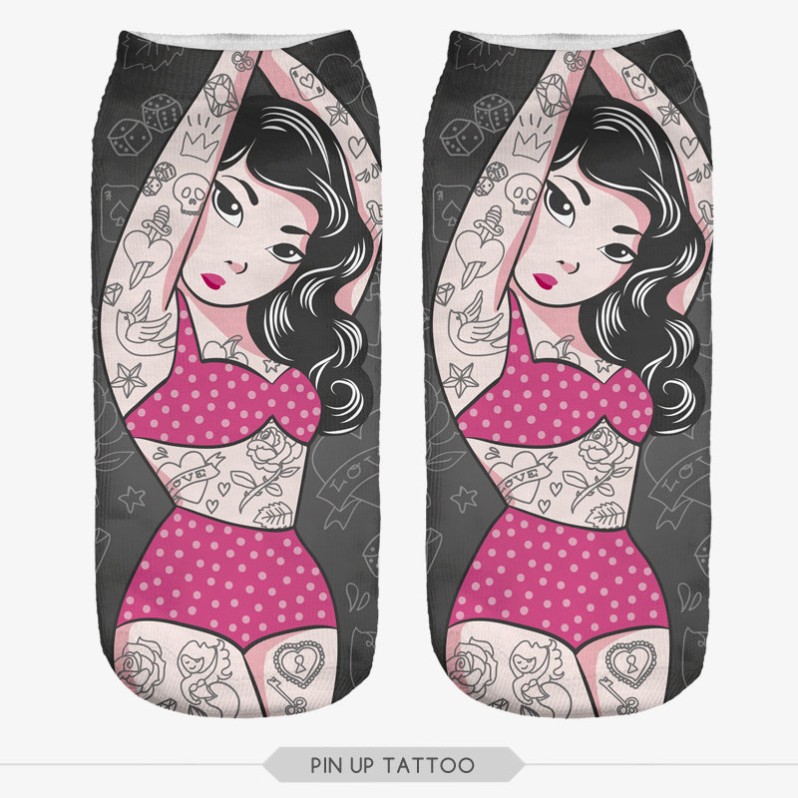 Носки &quot;Pin up tattoo&quot; 