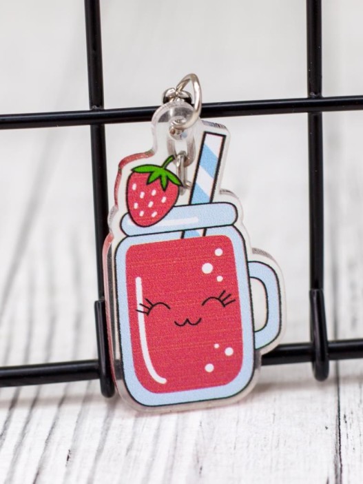 Брелок &quot;Strawberry cocktail&quot; 