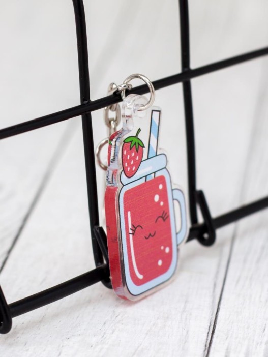 Брелок &quot;Strawberry cocktail&quot; 