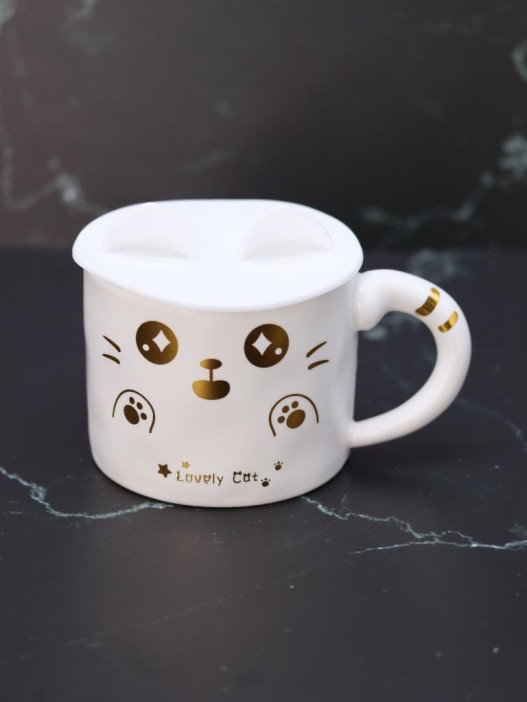 Кружка «Ears and paws», white (450 ml) 