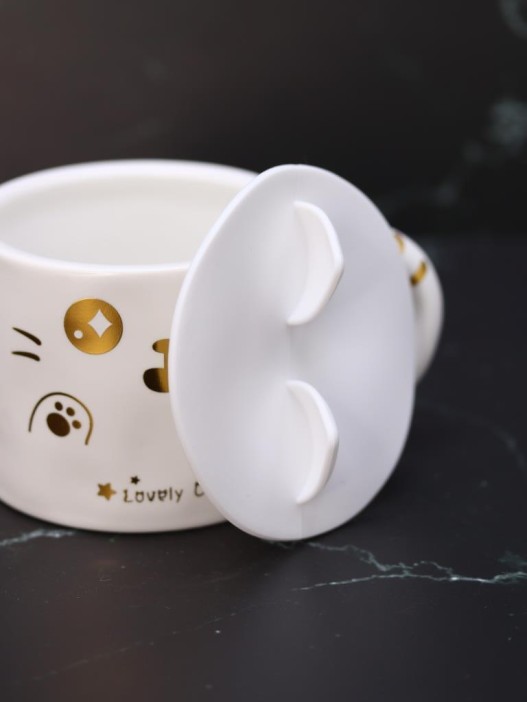 Кружка «Ears and paws», white (450 ml) 