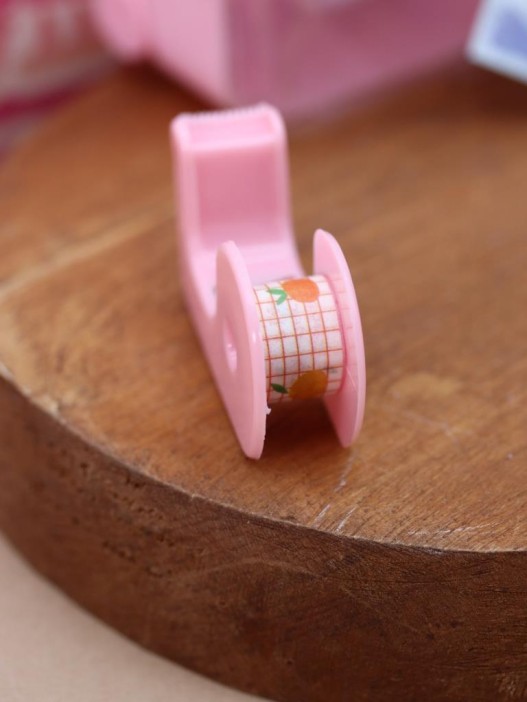 Набор декоративного скотча 6 шт. + диспенсер &quot;Suitcase&quot;, pink (13.5*6*4.5см) 