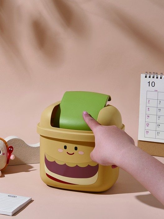 Мусорное ведро настольное "Hamburger", beige 