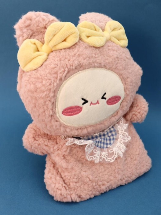 Грелка плюшевая &quot;Warm hugs&quot;, pink, 400 мл (30*24 см) 