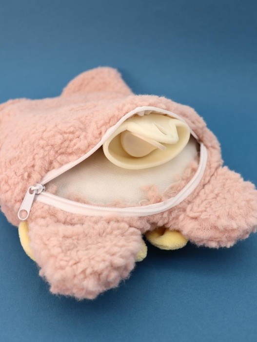 Грелка плюшевая &quot;Warm hugs&quot;, pink, 400 мл (30*24 см) 