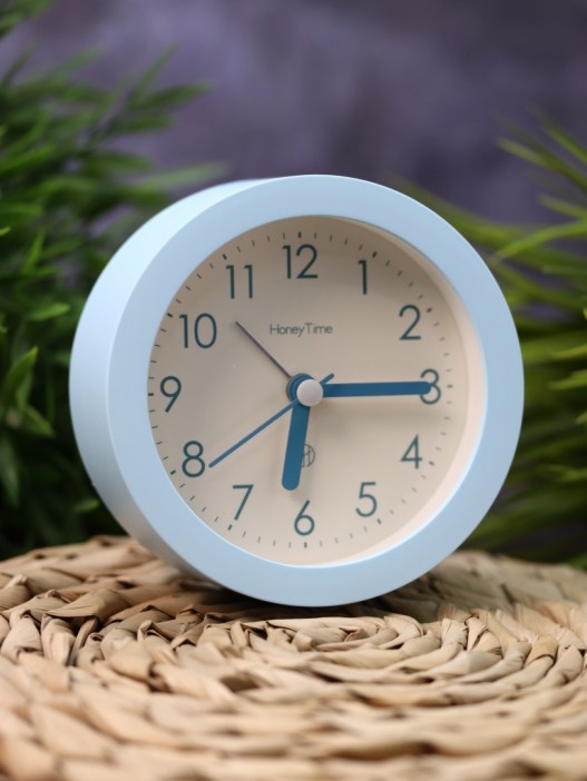 Часы-будильник «Style», light blue (4,7х10 см) 