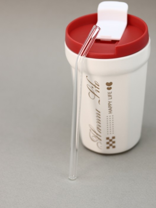 Кружка «Happy life», white-red 