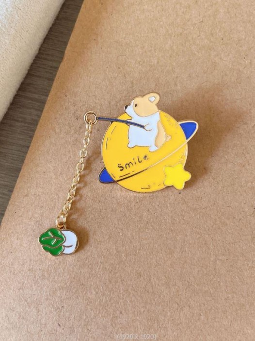 Значок металлический iLikeGift &quot;Puppy catches cabbage&quot; 