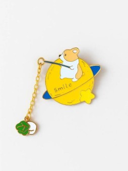 Значок металлический iLikeGift "Puppy catches cabbage"