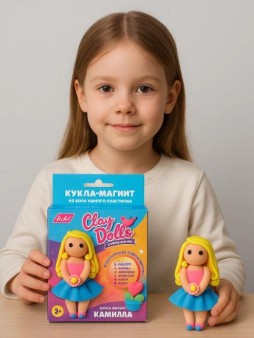 KiKi Кукла-магнит из пластилина "Камилла"