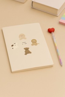 Блокнот (А5) &quot;Animal friends&quot;, beige (14.5*21)