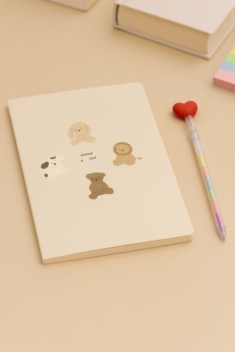 Блокнот (А5) &quot;Animal friends&quot;, beige (14.5*21) 