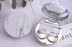 Контейнер для линз "Marble", silver 