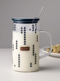 Кружка стеклянная "Light minimalism", black (420 мл)