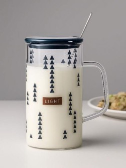 Кружка стеклянная "Light minimalism", black (420 мл)