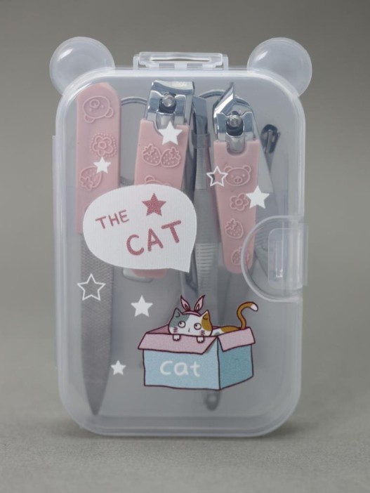 Маникюрный набор &quot;The cat in a box&quot;, yellow 