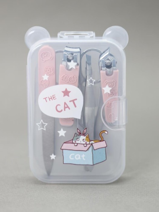 Маникюрный набор &quot;The cat in a box&quot;, yellow 