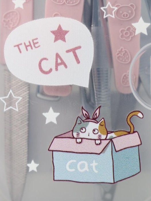 Маникюрный набор &quot;The cat in a box&quot;, yellow 