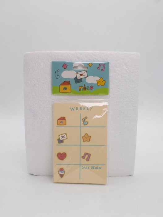 Блок для заметок &quot;Weekly Daily review&quot;, 50 л. 8*12 см 