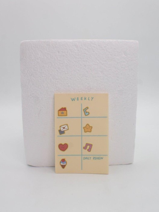 Блок для заметок &quot;Weekly Daily review&quot;, 50 л. 8*12 см 
