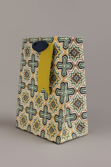 Пакет подарочный «Arabic patterns», green (18*23*10)