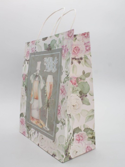 Пакет подарочный «Mr&amp;Mrs», cheers (21*25.5*10) 