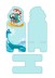 Подставка под телефон/планшет iLikeGift «Кот-сёрфер» 
