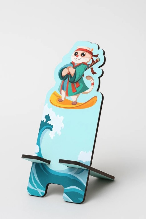 Подставка под телефон/планшет iLikeGift «Кот-сёрфер» 