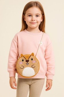 Сумочка плюшевая "Beaver",  ginger (16*14 см)